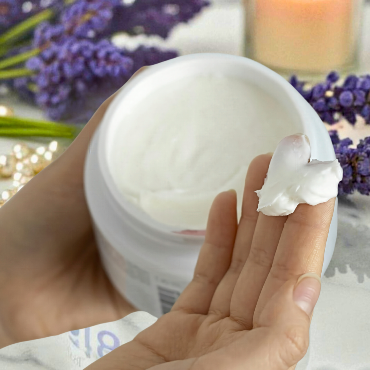 Lavender Aloe Body Butter 8oz | Hyaluronic + Squalane