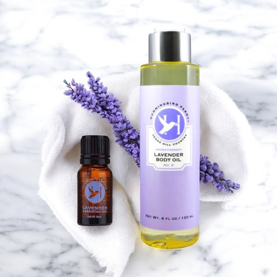 Lavender Body Oil & Essential Oil Duo – Save $10 | Natural Self