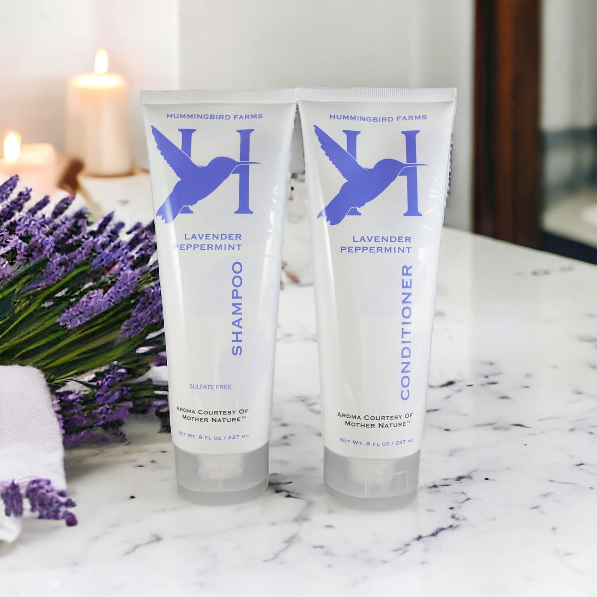 Lavender Peppermint Shampoo & Conditioner | Sulfate-Free Set