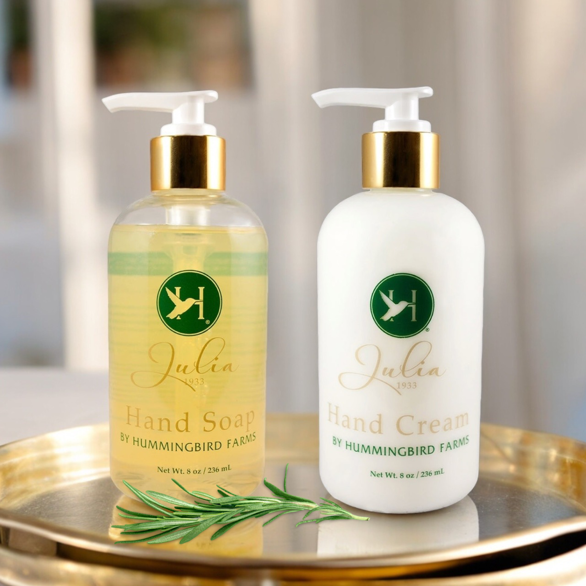 Julia 1933 Hand Soap & Cream Duo – Aloe Vera, Rosemary & Citrus