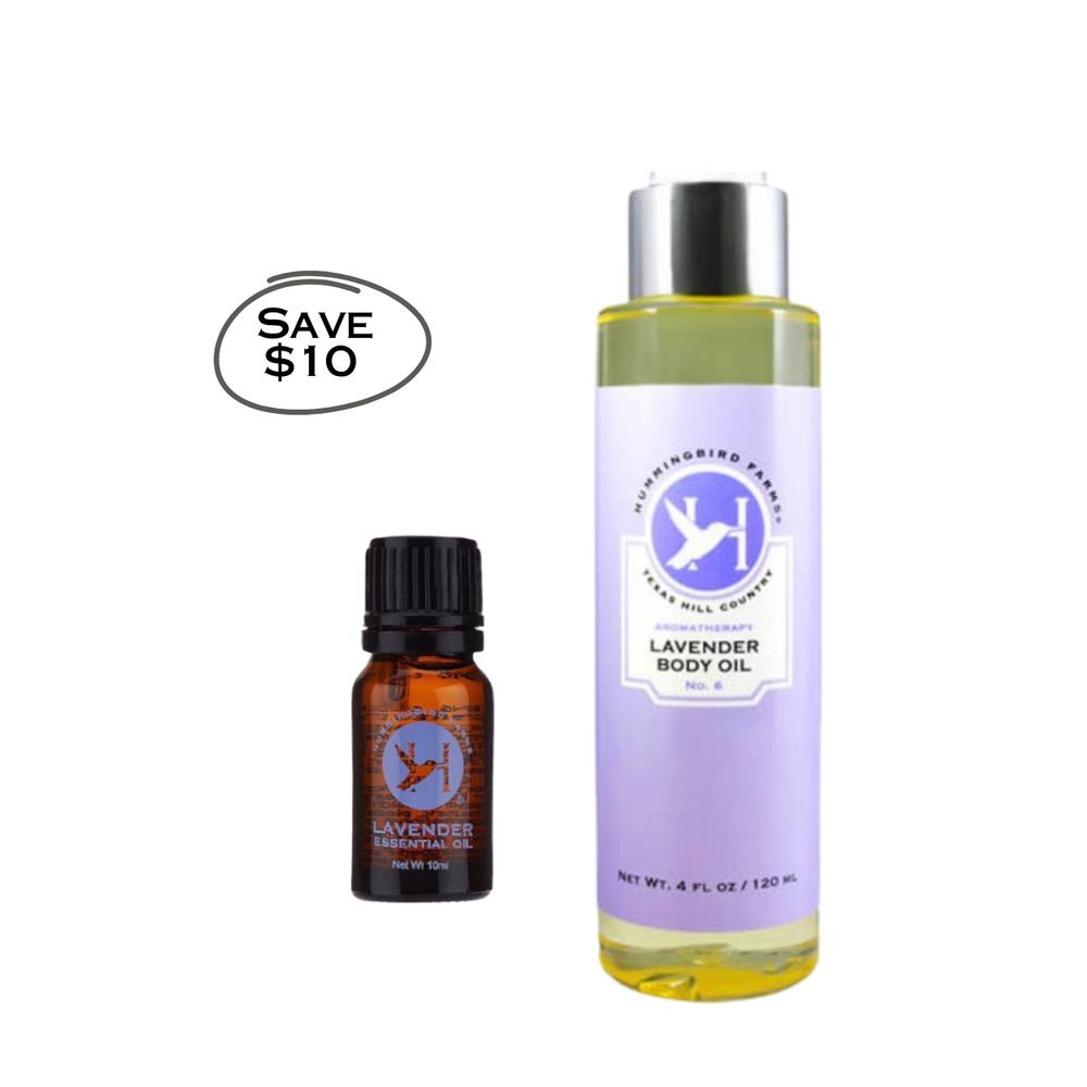 Lavender Body Oil No. 6 and Lavender Essential Oil Duo