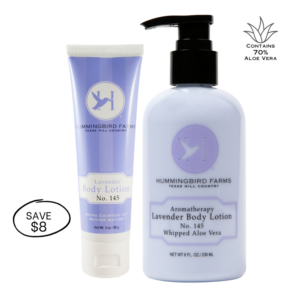 Lavender Lotion Duo | No. 145 – Save $8 on 8oz + Travel Size Lavender Lotion Duo | No. 145 – Save $8 on 8oz + Travel Size