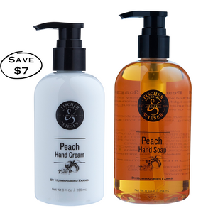 
            
                Load image into Gallery viewer, Peach Hand Soap &amp;amp; Cream Duo
            
        